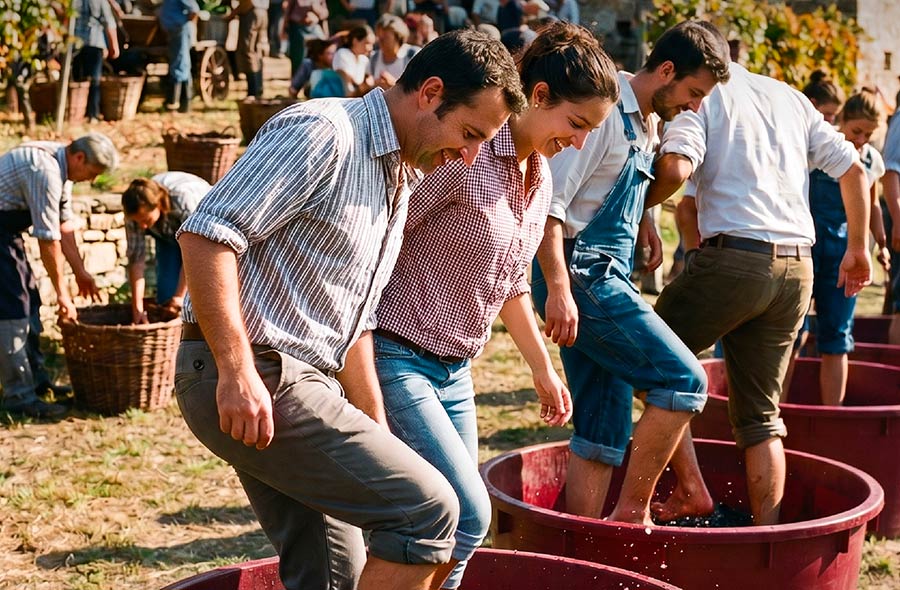 Pigiatura dell'uva - Fiera di Bergamo